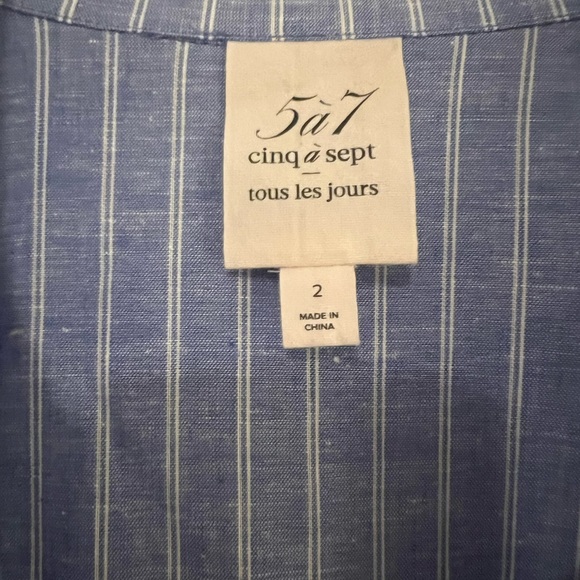 Cinq à Sept Women's Mini Shirtdress with Wrap Detailing at Waist - Picture 5 of 9